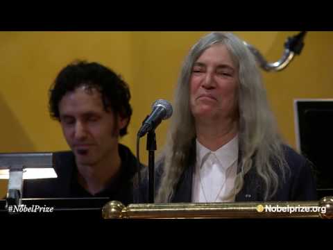 Patti Smith performs Bob Dylan&#039;s &quot;A Hard Rain&#039;s A-Gonna Fall&quot; - Nobel Prize Award Ceremony 2016