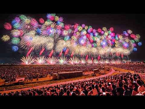 [4K] 長岡花火 復興祈願フェニックス 5年間の集大成‼︎ 8ヶ所から撮影 - Nagaoka Fireworks Phoenix Display Compilation -