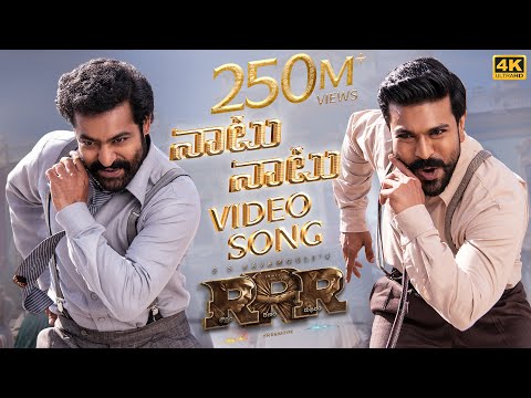 Naatu Naatu Full Video Song (Telugu) [4K] | RRR | NTR,Ram Charan | MM Keeravaani | SS Rajamouli