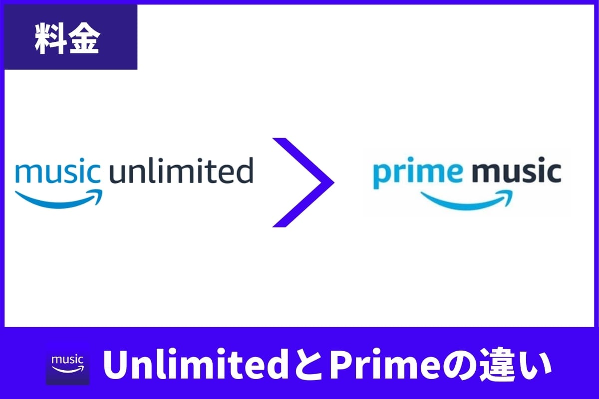 Amazon Music『Unlimited』と『Prime』の3つの違い