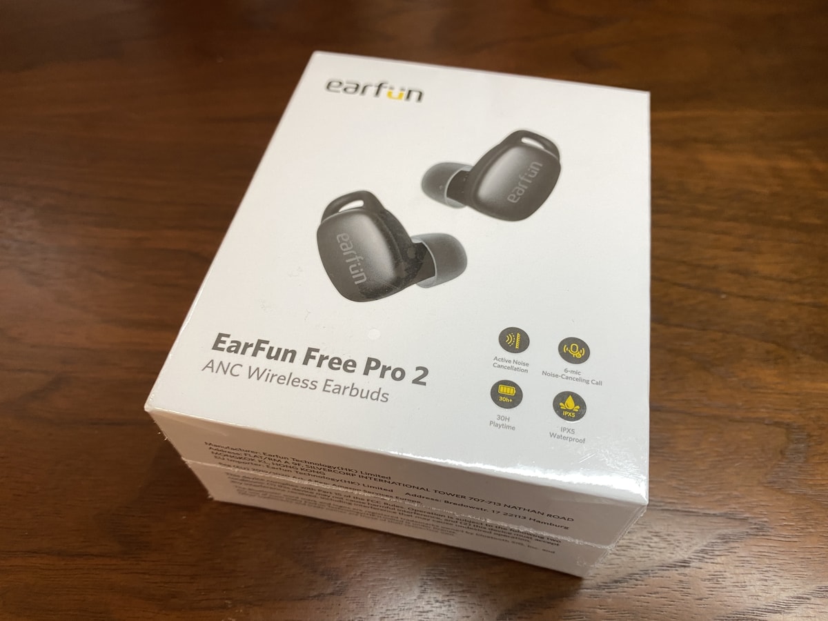 7,999円でノイキャン付Bluetoothイヤホン『EarFun Free Pro 2』を実機レビュー！