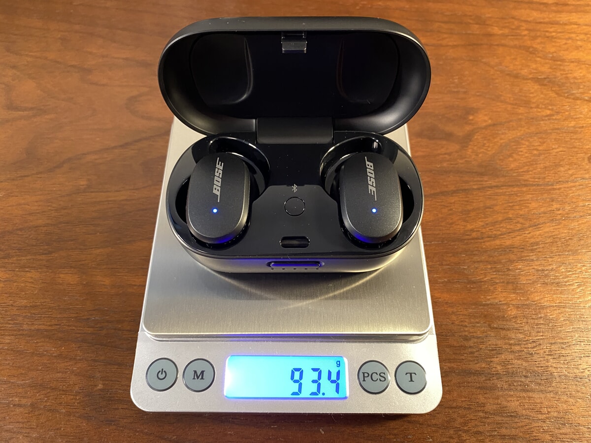 Bose QuietComfort Earbudsの重量