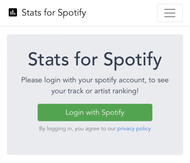 Stats for Spotifyの使い方