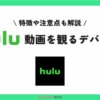 Huluはどのデバイスで使える？それぞれの特徴や注意点も紹介！